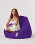 Atelier Del Sofa Premium XXL Puf de Jardín Morado Impermeable Comodidad y Relajación 115 cm